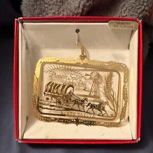Pioneer Spirit Solid Brass Ornament